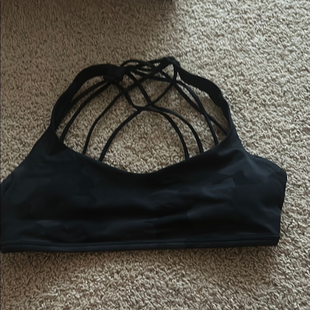 Black Strappy Women's Bralette